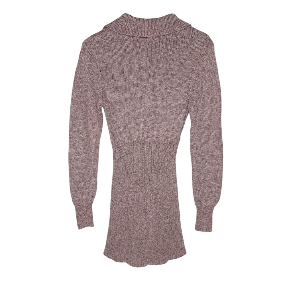 NEW Free People Mont Blanc Mini Sweater Dress M Dusty Pink - Picture 3 of 9